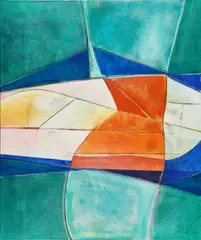 Schwebend durchlässig by Christiane Brendel, 2007, Acryl auf Leinwand, sold May 2024