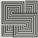 Marcello Morandini, Komposition 714, 2020, Farbserigrafie auf Acrylglas über Serigrafie auf Baumwollpapier. In Holzrahmen
