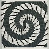 Marcello Morandini, Komposition 702, 2020, Serigrafie auf Acryl über Serigrafie auf Baumwollpapier in Holzrahmen