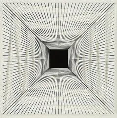 Komposition 655 B by Marcello Morandini, 2017, Farbserigrafie auf Acrylglas über Serigrafie auf Baumwollpapier. In Holzrahmen, sold Oct 2024