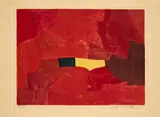 Serge Poliakoff, Composition lie-de-vin, jaune et noire