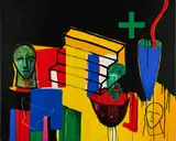 Sobral Centeno, "Lugares XVII", 2001, Acryl auf Leinwand
