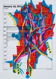 Edi Rama, Ohne Titel, Faserstift auf bedrucktem Papier