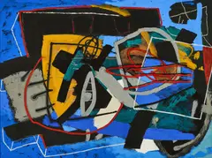 Gregor Hiltner, Ohne Titel, 1989, Öl auf Hartfaser