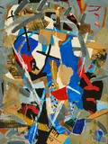 Gregor Hiltner, Ohne Titel, 1987, Mischtechnik, collagiert auf Hartfaser