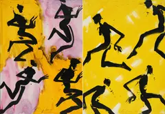 Helge Leiberg, Konvolut von 2 Gemälden, 1999/2000, Jeweils: Öl auf Leinwand