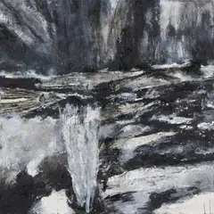Kim Yusob, Der Garten des Malers, 2005, Mischtechnik auf Leinwand