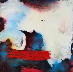 Kim Yusob, "Gebanntes Licht 09", 2011, Mischtechnik auf Leinwand