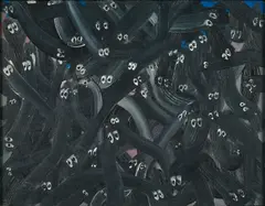 Alessandro Pessoli, "Filaria", 1993, Öl auf Leinwand