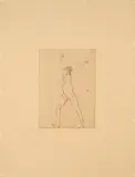 Joseph Beuys, Ohne Titel (Mädchen) (Aus: Zirkulationszeit), 1982, Radierung auf Arches (Wasserzeichen)