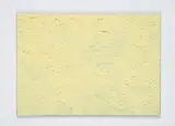 Joseph Beuys, Schwefelpostkarte, 1984, Verzinktes Eisenblech, eine Seite mit Schwefel, eine Seite bedruckt