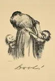 Käthe Kollwitz, Brot!, 1924, Lithografie auf Bütten