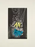 H 1973-2 by Hans Hartung, 1973, Farbholzschnitt und Farblithografie auf BFK RIVES (Wasserzeichen), sold May 2024