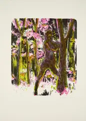 Propaganda 1 by Daniel Richter, 2001, Farblithografie auf Bütten, sold May 2024