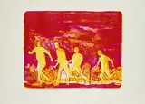 Daniel Richter, Rasende Irre, 2001, Farblithografie auf Velin
