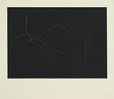 Fred Sandback, Photostat Nr. 21 (Aus: Serie von 22 Photostaten), 1982, Photostat-Druck auf Papier auf Karton montiert