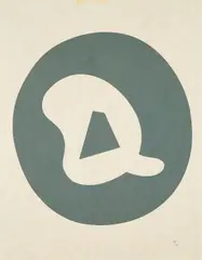 Jean Arp, Soleil Recerclé Etui (Aus: Soleil Recerclé. Poèmes), 1966, Farbholzschnitt auf Japan