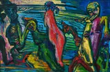 Christian d'Orgeix, "Songe d'une nuit d'été", Öl auf Leinwand