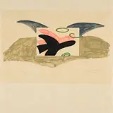 Georges Braque, Affiche pour Lettera Amorosa (Plakat für die Ausstellung "Georges Braque - René Char" in der Bibliothèque littéraire Jacques Doucet), 1963, Farblithografie auf Japan