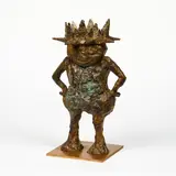 Meral Alma, The Little King, 2023, Bronze, goldbraun patiniert