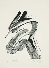 Karl Otto Götz, Ohne Titel, 1985/88, Lithografie auf Velin