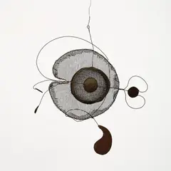 Herbert Götzinger, Mobile, Messingdraht, Bronze