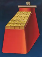 Konrad Klapheck, Die Frau im Mann, 1990, Öl auf Leinwand