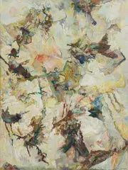 Bernard Schultze, "Auf der Waage des Abenteuers", 1983, Öl auf Leinwand