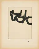 Eduardo Chillida, Burni Bizitu I, 1967, Radierung auf Japan, aufgewalzt auf Arches (Wasserzeichen)