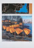 Christo, The Gates. Project for Central Park, New York City, 2004, Farboffset auf Büttenkarton