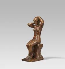 Am Morgen by Fritz Klimsch, 1948 (Entwurf), Bronze, rotbraun patiniert, sold Jun 2024