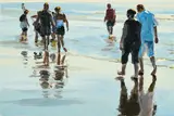 Jan De Vliegher, "Beach", 2007, Öl auf Leinwand
