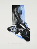 Karl Otto Götz, Don Quixote -E-, 2003, Farblithografie auf Bütten