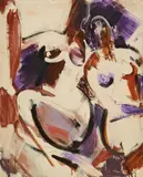 Anton Räderscheidt, Les Amies, 1957, Öl auf Leinen