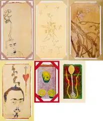 The Pondicherry Pastels by Francesco Clemente, 1980/86, Künstlerbuch mit 85 eingelegten Farboffsets auf beschichtetem Papier, sold May 2024