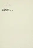 Ausstellungsplakat m, Bochum 19.4.75-30.5.75 by Günther Uecker, 1975, Prägedruck auf Bütten, sold Apr 2024
