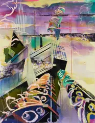 Minyoung Park, "Absinth", 2011, Acryl und Öl auf Leinwand