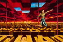 Ivan Gejko, "Die zwischen den Zeilen Laufende", 2015, Öl auf Leinwand