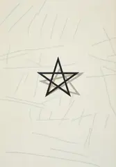Rune Mields, "Das Pentagramm", 1983, Acryl auf Leinwand