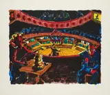 Jörg Immendorff, Parlament, 1999, Farblithografie auf Bütten