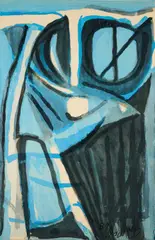 Bram van Velde, Ohne Titel, 1975, Farblithografie auf leichtem Karton