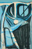 Bram van Velde, Ohne Titel, 1975, Farblithografie auf leichtem Karton