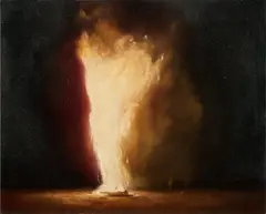 Marcin Cienski, Ohne Titel (Fire), 2006, Öl auf Leinwand