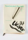 Günther Uecker, Texte zur Kunst, 1997, Multiple. Von einem Nagel durchstoßenes Exemplar der Zeitschrift "Texte zur Kunst"