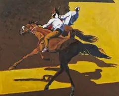 Norbert Tadeusz, Cavalli 7, 1996, Acryl auf Leinwand