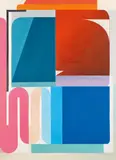 Bernhard Buhmann, Robot Walk, 2017, Öl auf Leinwand