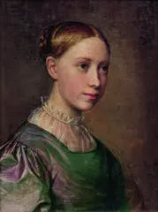Caroline von der Embde, Porträt der Künstlerin Emilie von der Embde (1816-1904), der Schwester der Malerin, 1830, Öl