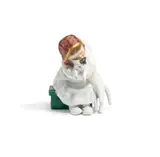 Kleines Mädchen mit Katze by Meissen, Frühe Ausformung, vor 1924, Porzellan, farbig dekoriert, sold Nov 2023