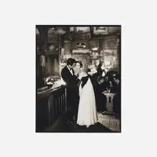 Richard Avedon, Suzy Parker and Gardner McKay, Dress by Balmain, Café des Beaux-Arts, Paris, gelatin silver print