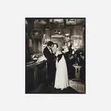 Richard Avedon, Suzy Parker and Gardner McKay, Dress by Balmain, Café des Beaux-Arts, Paris